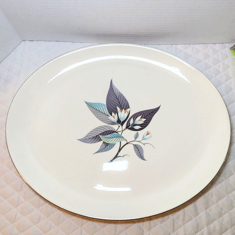 Vintage Homer Laughlin LOTUS HAI Rhythm Large 15 3/8" Oval Platter
